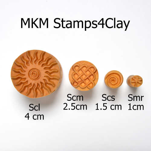 MKM MEDIUM ROUND STAMP FOR CLAY (SCM-049)