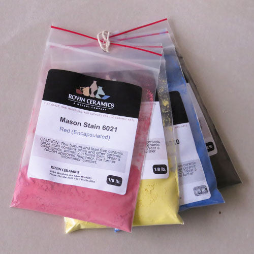 Mason Stains ® (by Mason Color Works) Primary Color Set Rovin Ceramics