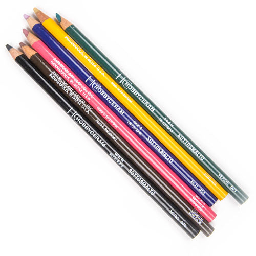 3 Pcs underglaze pencils for ceramics Wood Sketch Pen Lip Gloss Painting